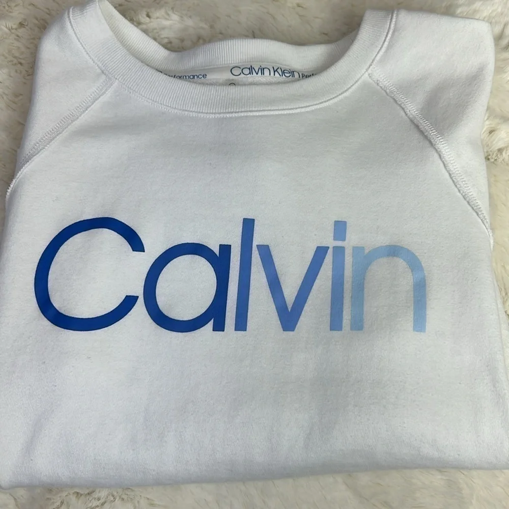 Calvin Klein Women’s Performance Logo Long Sleeve Crewneck - Picture 2 of 8